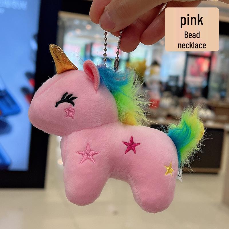 

Mini Unicorn Plush Keychain - Cute Pony Pendant Toy 13cm