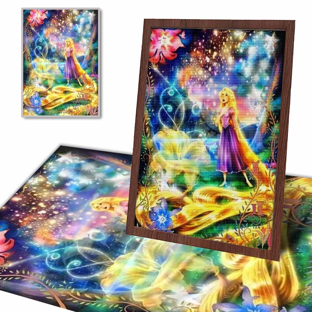 5D Diy Diamond Painting The Beautiful Rapunzel Full Drill Rhinestones Mosaic Embroidery Handmade Products Home Decor Gift