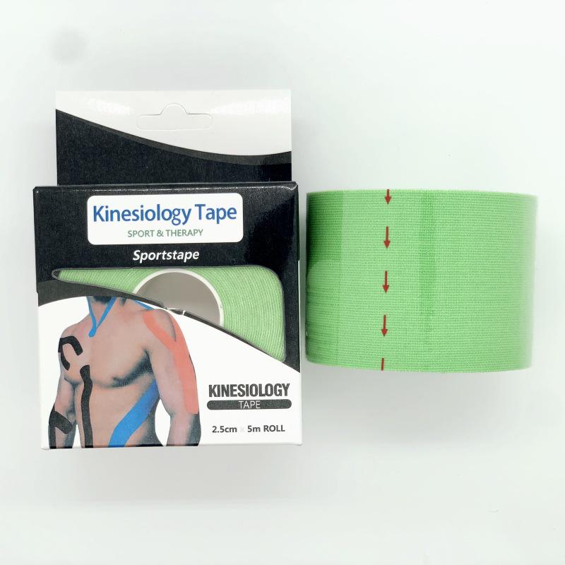 Pre-cut Elastic Muscle & Kinesiology Tape for Lifting, Sports, and Fitness - Includes Knee Pads for Basketball