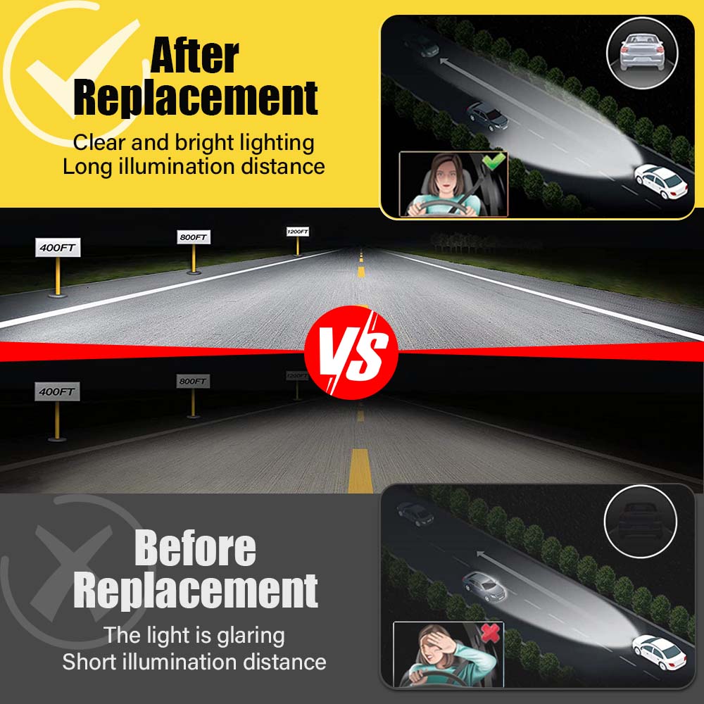 Car Headlight Cover Suitable for BMW 3 Series E90 2005-2012 (high-end with Lens), Car Headlight Lens Replacement Cover
