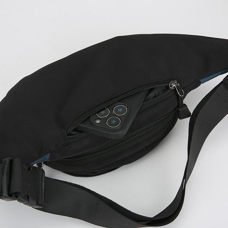 Men's Anti-Theft Waist Bag – Large Capacity Nylon Chest Pack with Multi-Layer Pockets for Travel & Sports