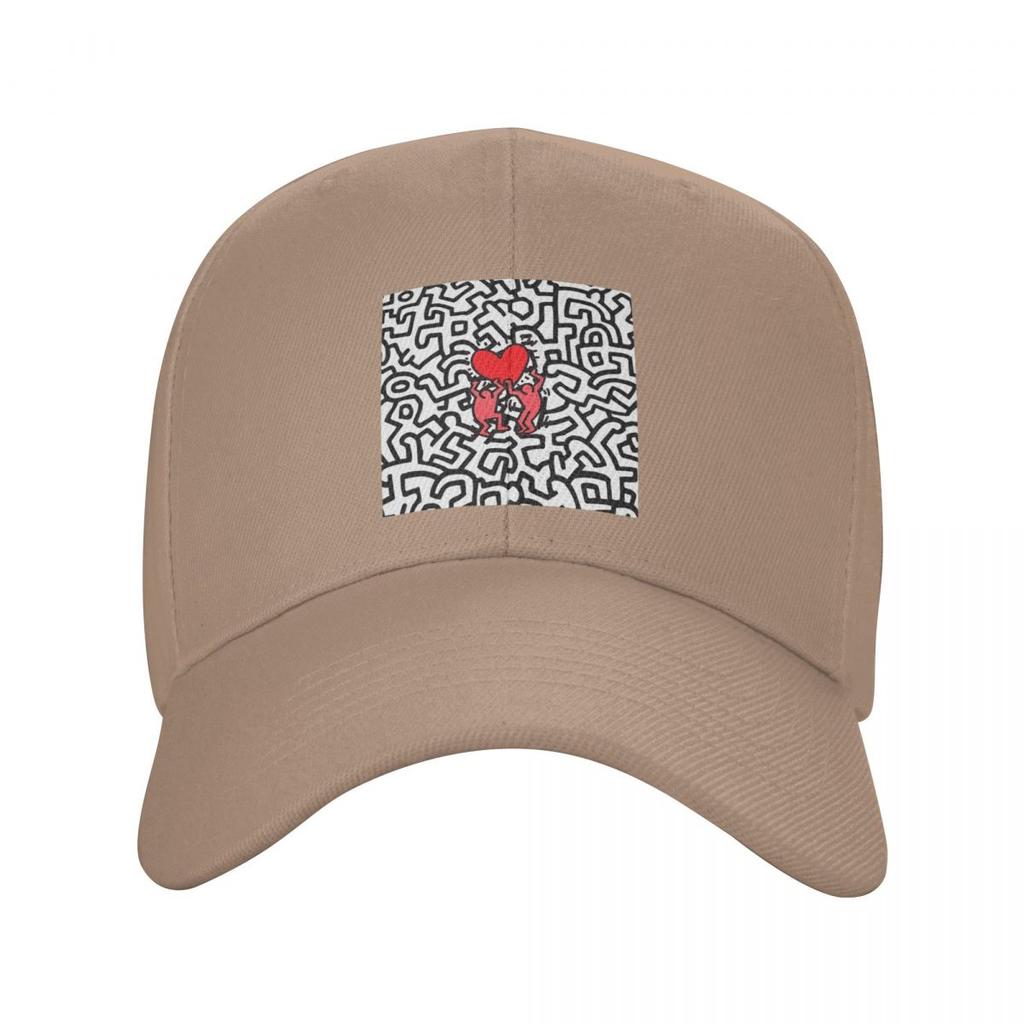 Cappellini da Baseball Geometrici Haring Graffiti Migliori Amici Moda Uomo Donna Cappelli Cappellino da Esterno Cappellino da Baseball Hip Hop Casquette