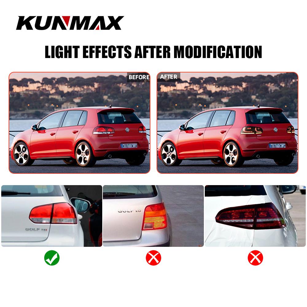 2PCs Car LED Tail Light Assembly For VW Golf 6 MK6 GTI R 2008-2013 Dynamic Turn Signal Reverse Fog Brake TailLights Plug Play