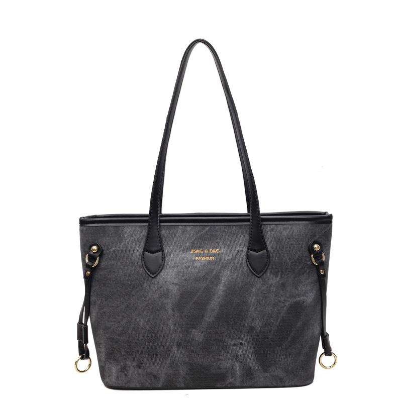 

New bag women s large-capacity trendy texture portable shoulder large bag college students commuting tote bag