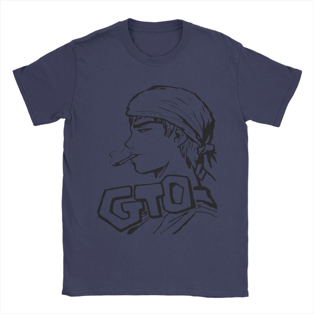 GTO Onizuka Eikichi Great Teacher Onizuka T Shirt for Men 100 Cotton Vintage TShirts Round Collar Tees Tops Printed