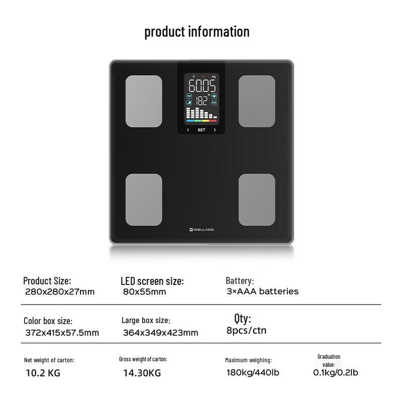 ICOMON Smart Bluetooth Body Fat Scale