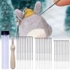 32Pcs/Set Wool Felting Needles Useful Easy To Store Solid Color Durable Wool Felting Needles for Household
