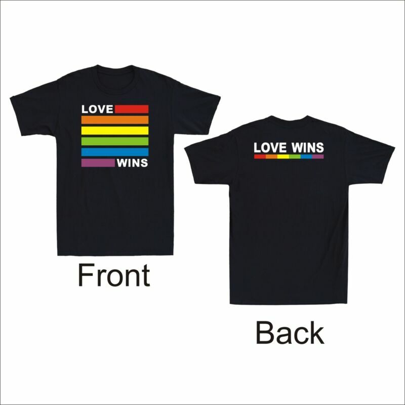Unisex Gay Love Cool Tshirt Wins Pride Cotton Tee Rainbow Lgbt Awesome Funny