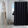 Black Shower Curtain Liner, 4G PEVA Shower Liner, Plastic Waterproof Shower Curta, 72x72 Inch with Grommet Holes 3 Magnetic Weights(Black)