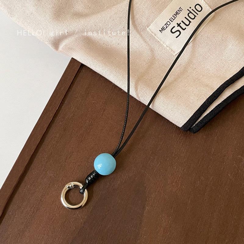 Korean‑Style Sunglasses‑Clip Lanyard Women Necklace, Niche High‑Sense Long Decorative Portable Glasses‑Clip Clothing Accessories