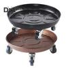 Metal Plant Caddy with Wheels Heavy Duty 360-degree Rolling Plant Dolly Stand Round Wheeled Planter Roller Base for Potted Tree Flower