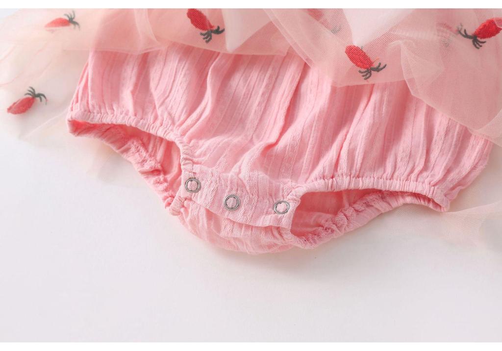 2025 Spring/Summer Festive Baby Bodysuit – Pure Cotton Diaper Cover Romper for New Year Full Moon Celebrations