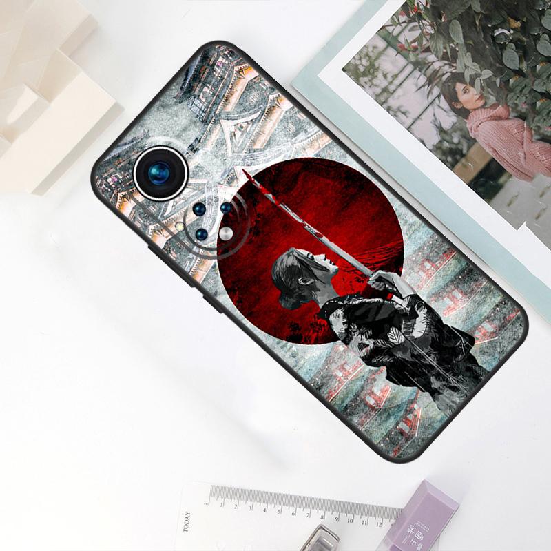 Japanese Samurai Warrior For Honor Magic 7 Lite 6 8 Pro Case For Honor X9d X9a X9b X9c X8c X8b 200 400 50 70 90 Win RT