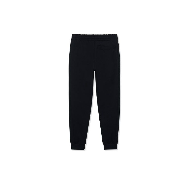 Li-Ning Wade Series Plush Casual Knit Joggers Men Bottoms Black AKLSG39-3