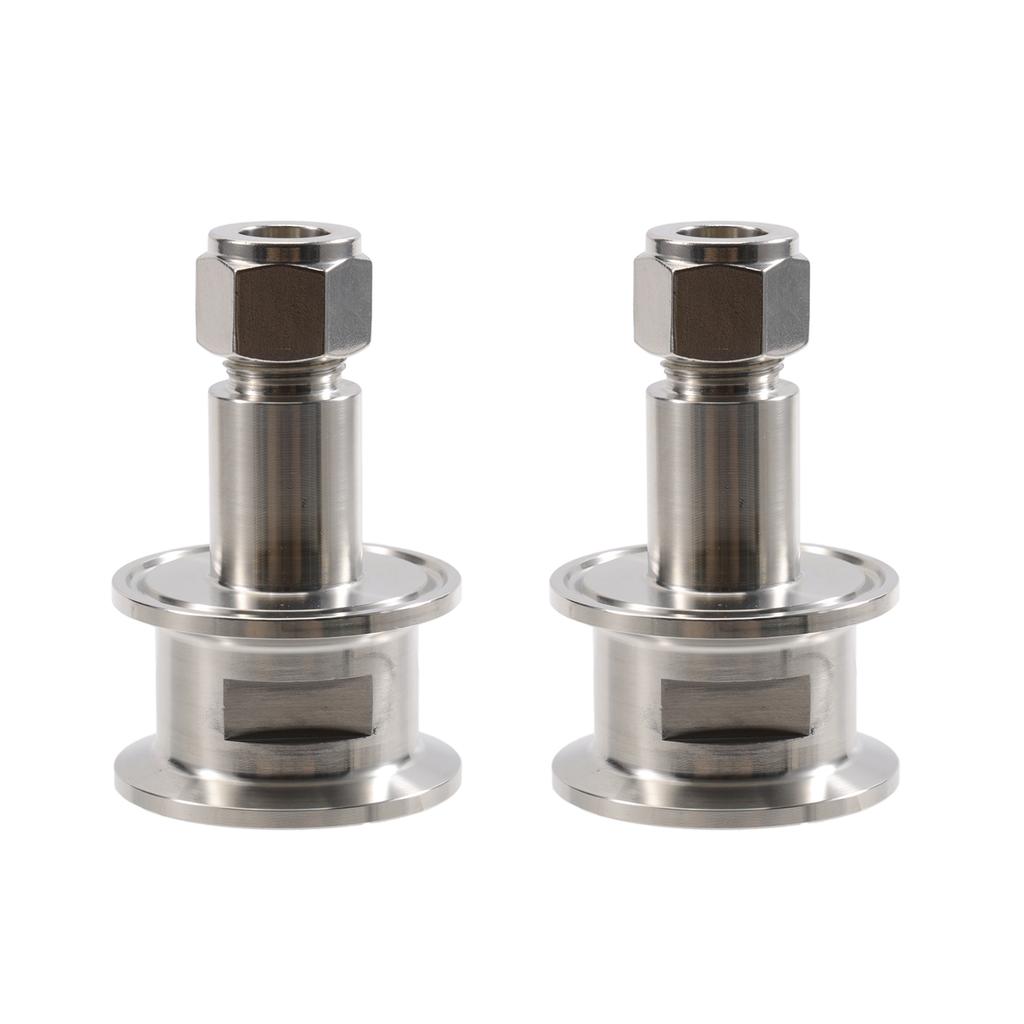 Compact Tri Clamp 1.5" x 1/2" Compression Adapter Fit 1/2"OD SS Tube Stainless Steel 304 Homebrew Tube Fitting Brewer Hardware