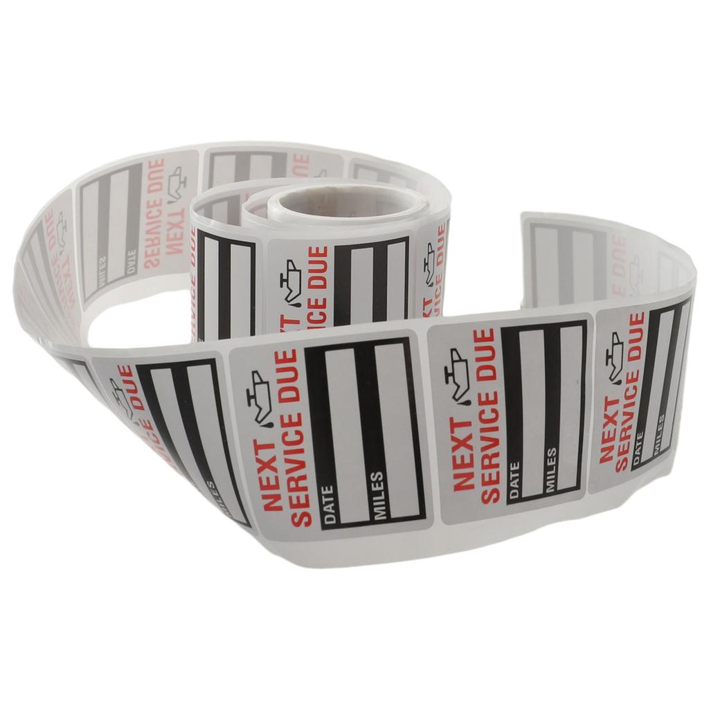 Oil Change Service Reminder Sticker 2*2 Inch Car Stickers
