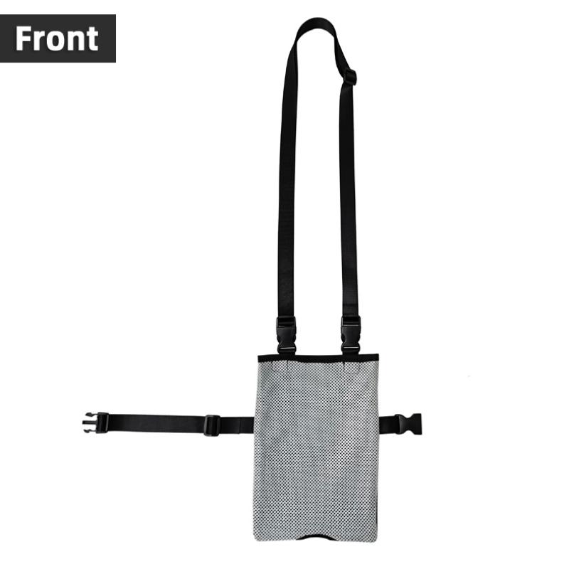 

Large Capacity Urine Bag Holder Patient Urinal Bag Elder Drainage Bag Catheter Holder Breathable Mesh Urine Collection Bag светло-серый