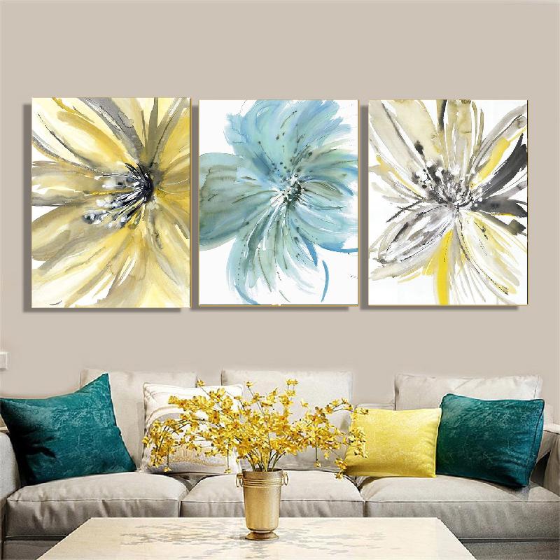 

Современные цветы в скандинавском стиле, акварель, абстрактная картина на холсте, печать, плакат, картина, настенная картина для гостиной, спальни, домашний декор