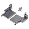 2Pcs Aluminum Frame Door Hinge Up and Down Shaft Concealed Hinge Cabinet Hydraulic Damping Buffering Hinge Enduring