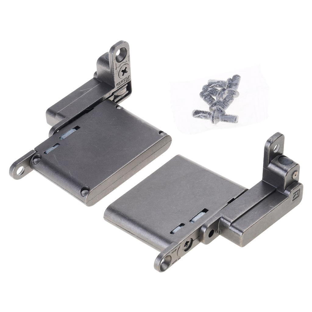 2Pcs Aluminum Frame Door Hinge Up and Down Shaft Concealed Hinge Cabinet Hydraulic Damping Buffering Hinge Enduring