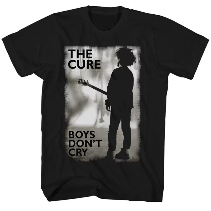 2026 Summer Hot Sale The Cure Robert Smith Silhouette Graphic Tshirt Unisex Unisex Black Postpunk Music Casual Short Sleeve Tops