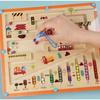 Children Wooden Magnetic Color and Number Maze Learning Education Toys Color Matching Montessori Toys Wooden Toys Gift for Kids