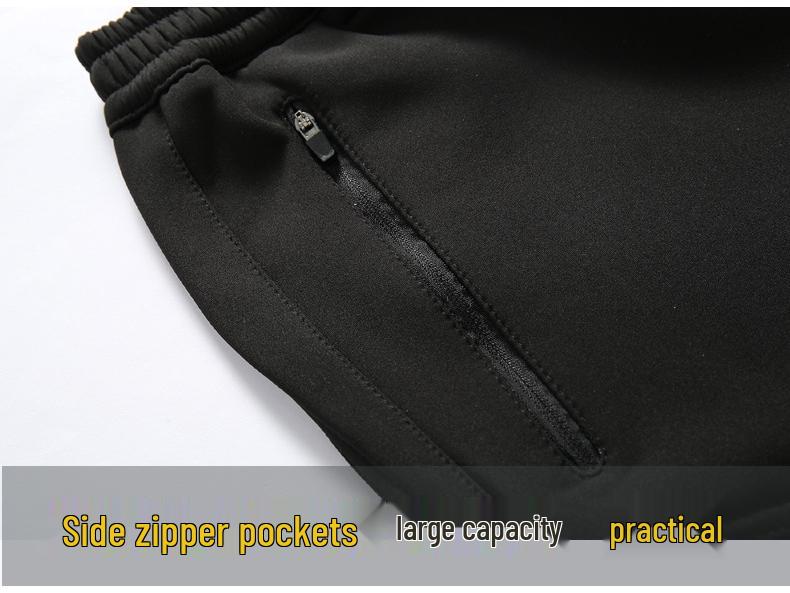 Men's Plus Size Fleece-Lined Waterproof Softshell Hiking Pants - XL