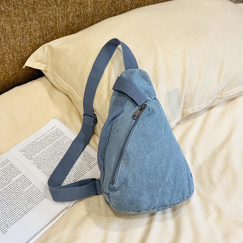 Brusttasche Damen Umhängetasche Leichte Jeans Umhängetasche