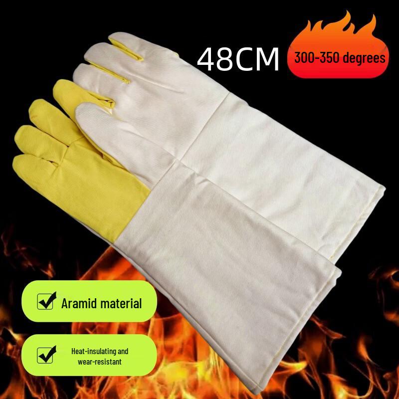 High-Temperature Flame-Retardant Canvas Gloves