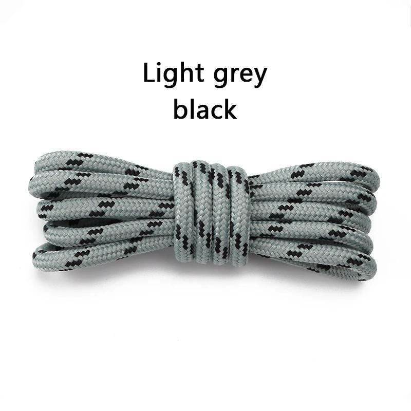 Ronde Solide Veters voor Sneakers Outdoor Wandelschoenen Gereedschap Sportschoen Veters Volwassenen Kinderen Bloemen Stippen Veters voor Vrouw Man 140cm gray