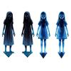 Yousheng 2 Pcs Scary Garden Metal Stakes Spooky Twins Yard Signs for Lawn Patio Haunted House Halloween Outdoor Decorations