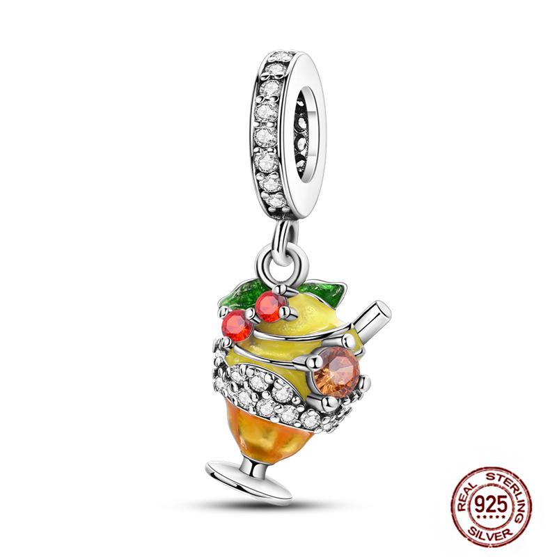 Rose Gold Yellow Charms Copper Sunflower Leopard Firefly Beads Fit Original Bracelet Luminous Charmdiy Jewelry Gift