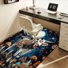 1pc Cosmic Cow,Psychedelic Mushrooms,Celestial Night Office Carpet Soft Polyester Entrance Carpet Wa