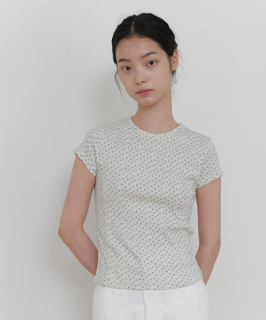 YUPPE Flower Cap T-Shirt_Oatmeal