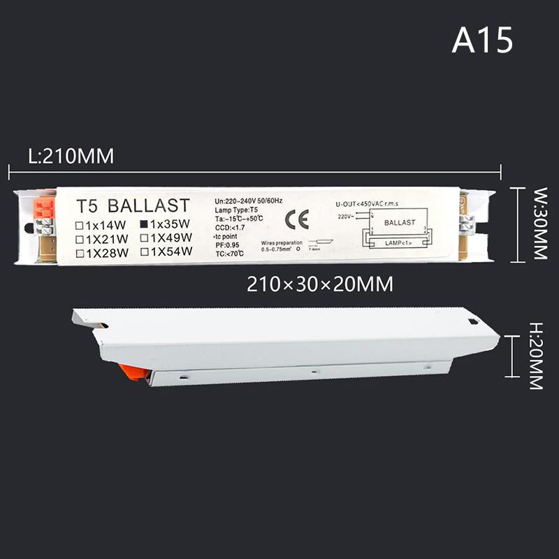 Ac 220-240V Wide Voltage T8 T5 Compact Electronic Ballast Instant Tube Desk Lights Fluorescent Lamp Ballast Home Office Supplies