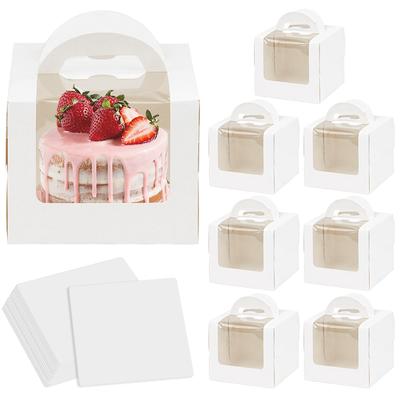 Velká krabice na balení dortu Přenosný kontejner na muffiny a cupcakes Svatba Narozeninová oslava Potřeby Baby Shower Dárkové papírové krabice na sušenky