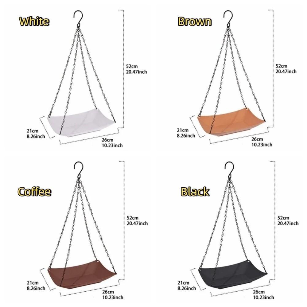 Open Bowl-shaped Hanging Bird Feeder Thickened Bird Feeding Platform Hummingbird Feeder Balcony