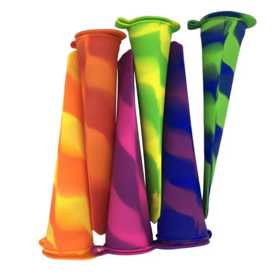 2Pcs Eis Am Stiel Form Lebensmittel Grade mit Deckel Silikon DIY Handwerk Sicher Eis Am Stiel Form Küche Liefert