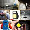 Mini Keychain Lights USB Rechargeable Keychain Light Work Light Outdoor Waterproof Emergency Camping Fishing Magnet Torches Lamp