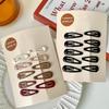 Colorful 10-Piece Children's Hair Clips Set - Water Drop Shape for Girls' Bangs & Sideburns