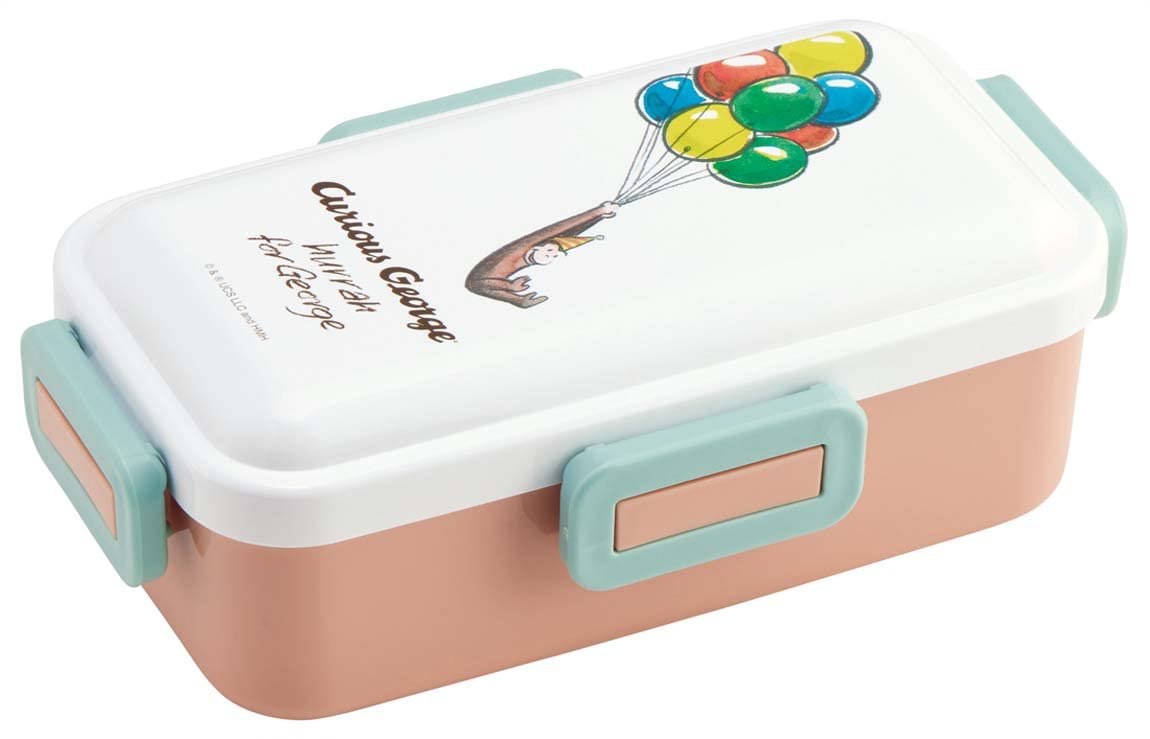 

Skater Antibacterial Softly Serving Lid Lunch Box 530ml Curious George Classic Made in Japan Dome-Shaped PFLB6AG-A