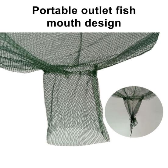 Foldable Fishing Net Portable Prawn Baits Crab Shrimp Net Drop Landing Fishing Pier Harbors Pond Collapsible Net Crab Catch Net Fishing Accessories