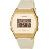 [Casio] CASIO Standard Digital Women's Watch LW-204-9A (No Presentation Box, Simple Packaging) Beige X Gold (Overseas Model) [Parallel Import]
