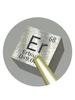 Elemental Erbium 10mm Square Type A Specimen (Er), Cube, Marking.