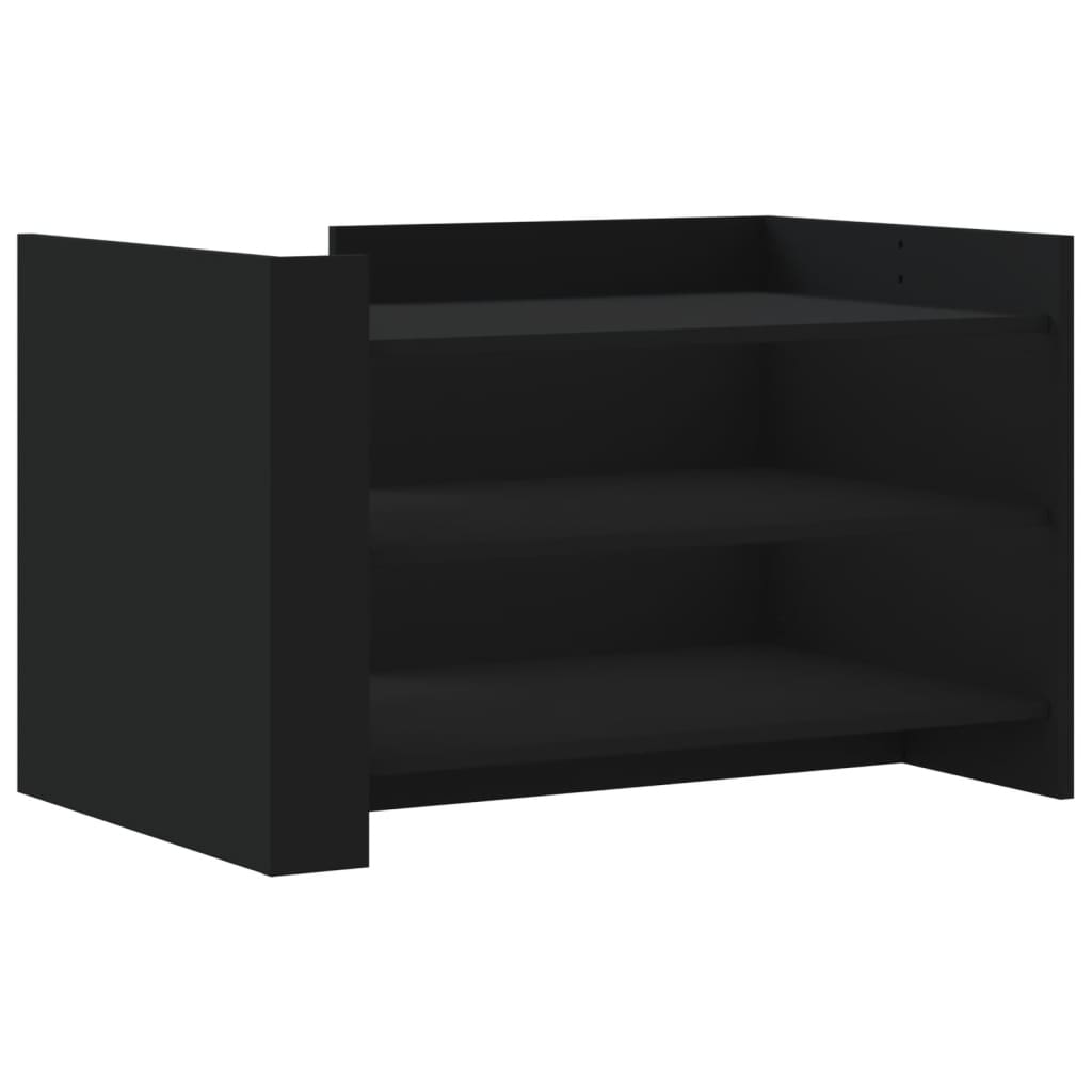  Coffee Table, Black, 80x50x50 Cm, Wood-based Material