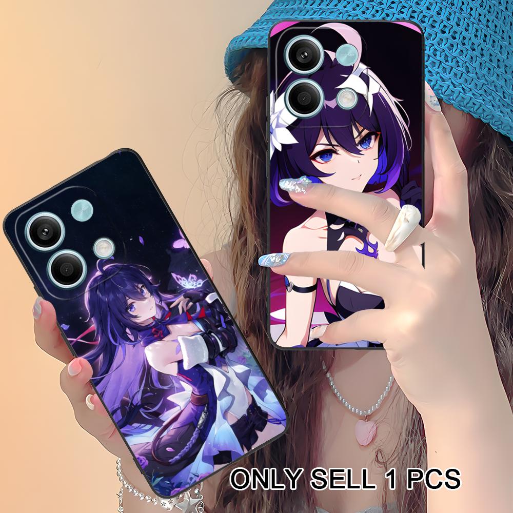 HSR Seele Matte TPU Mobile Phone Case for Xiaomi Redmi Note 14 13 12 11 S Pro Plus 4G 5G Colorful Printing Cover