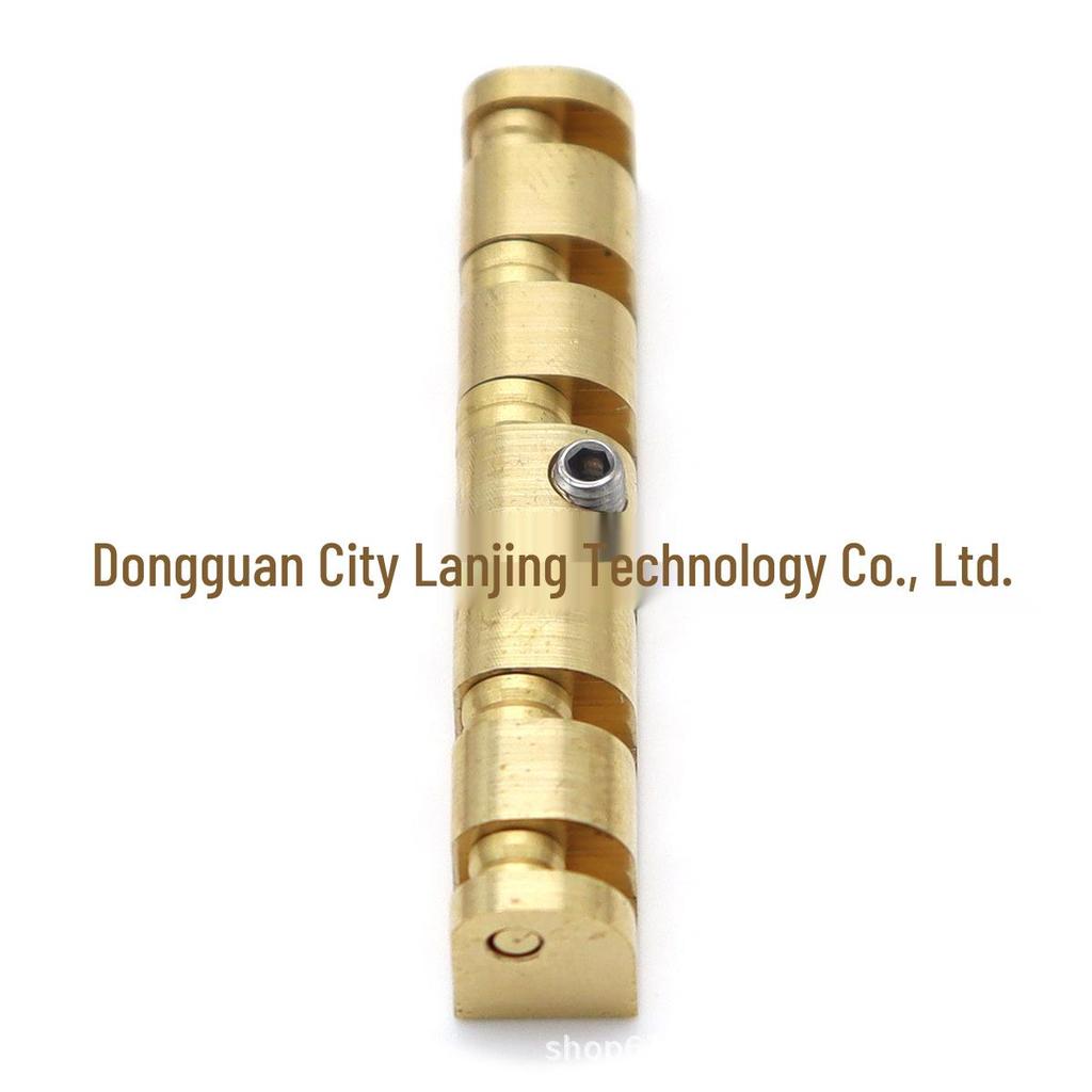 Nastavitelná 43mm Šestistrunná Elektrická Kytara Mosazný Válečkový Pražec s Klíčem