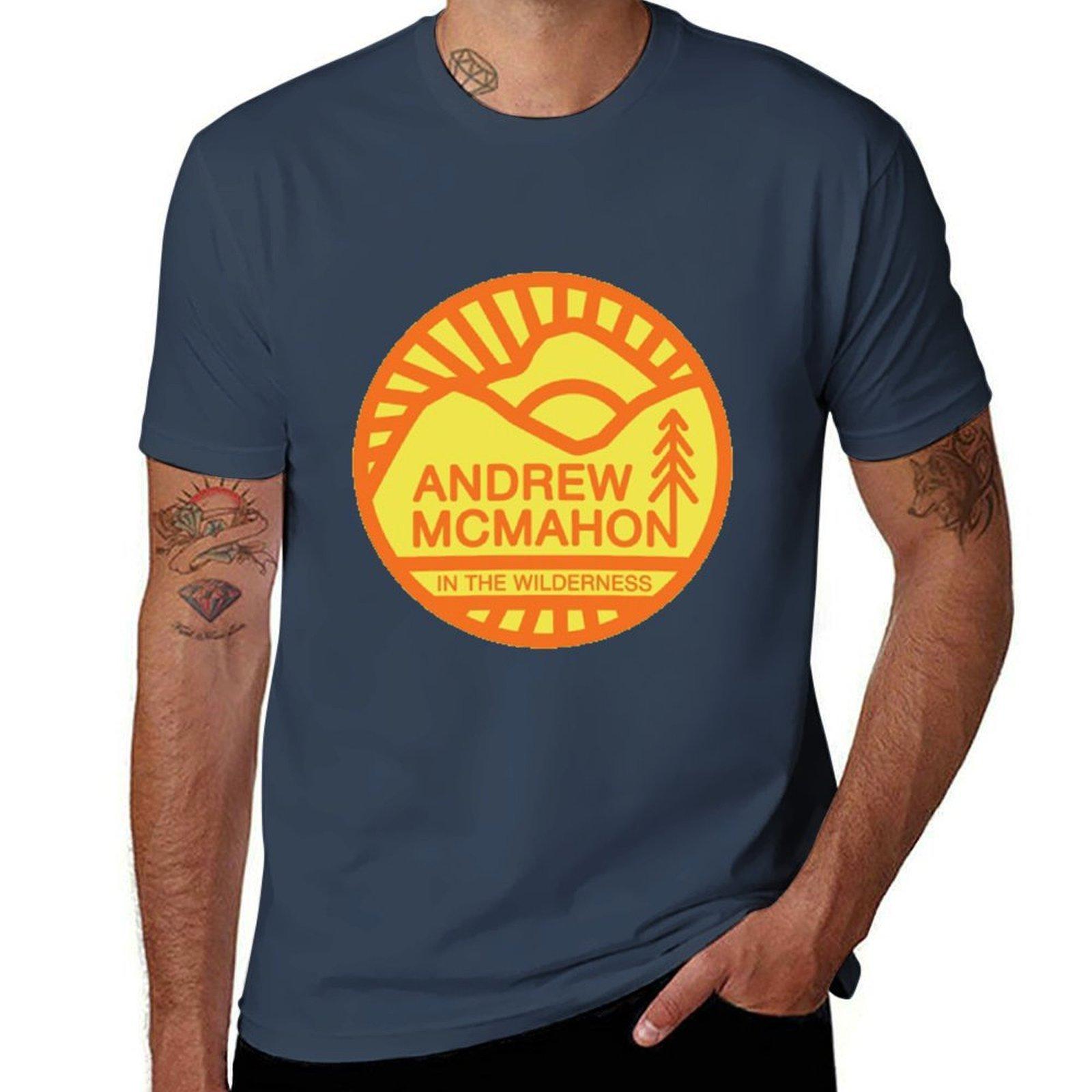Andrew Mcmahon Sticker Copy Tshirt Large Size Loose Casual Tee S