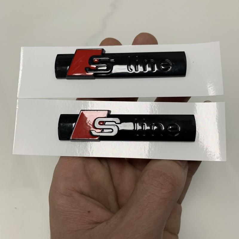 AUDI A7 4 Ring Logo ABS Black 2012-2024 Car Hood Front Grill Rear Trunk Emblem Badge Sticker Quattro Sline A7 Accessory refit