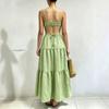 Womens Sleeveless Solid Color Slip Dress Flowy Maxi Beach Vacation